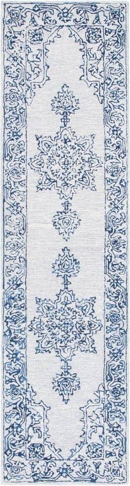 Safavieh Micro-Loop Collection White, Blue