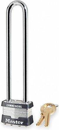 Master Lock Keyed Padlock 3/4 in Rectangle Silver