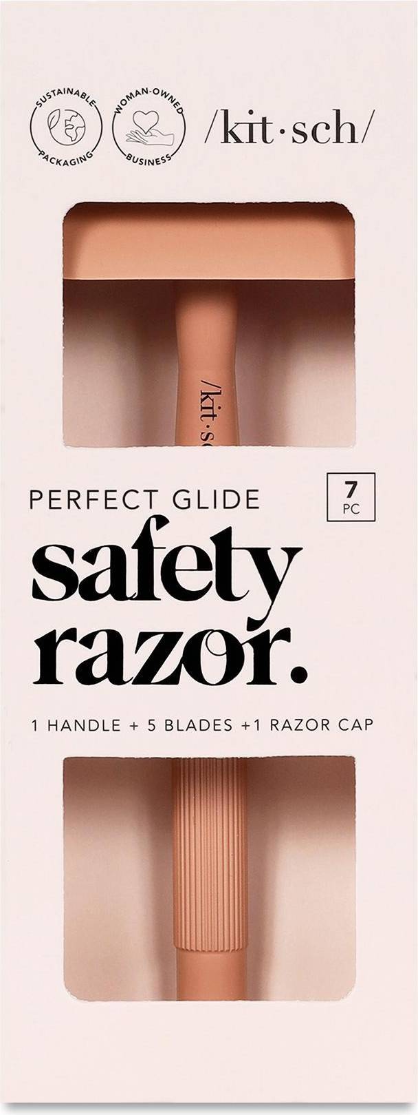 Kitsch Perfect Glide Safety Razor Metallhandtag Rostfritt Stål