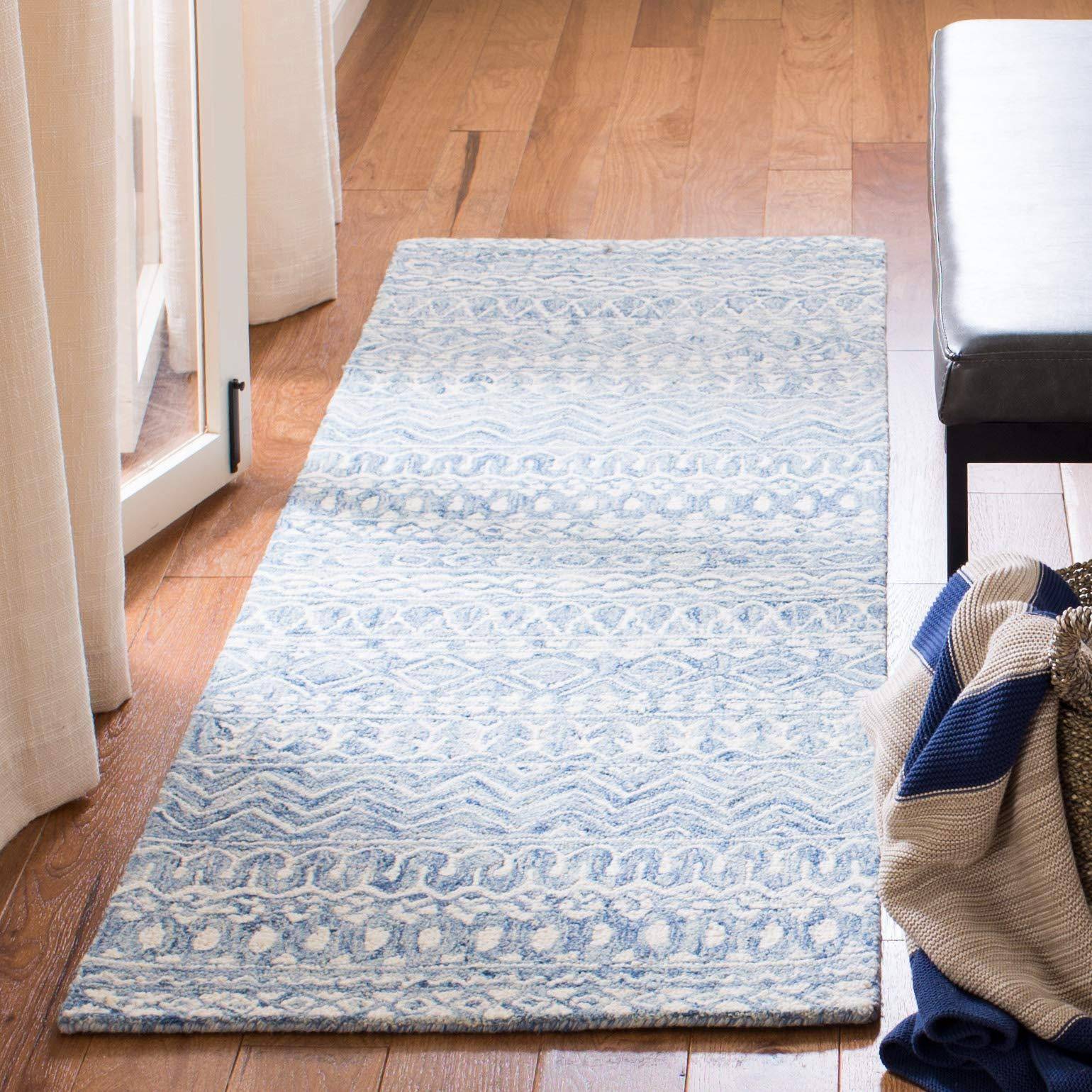 Safavieh Micro-Loop Collection White, Blue, Multicolor
