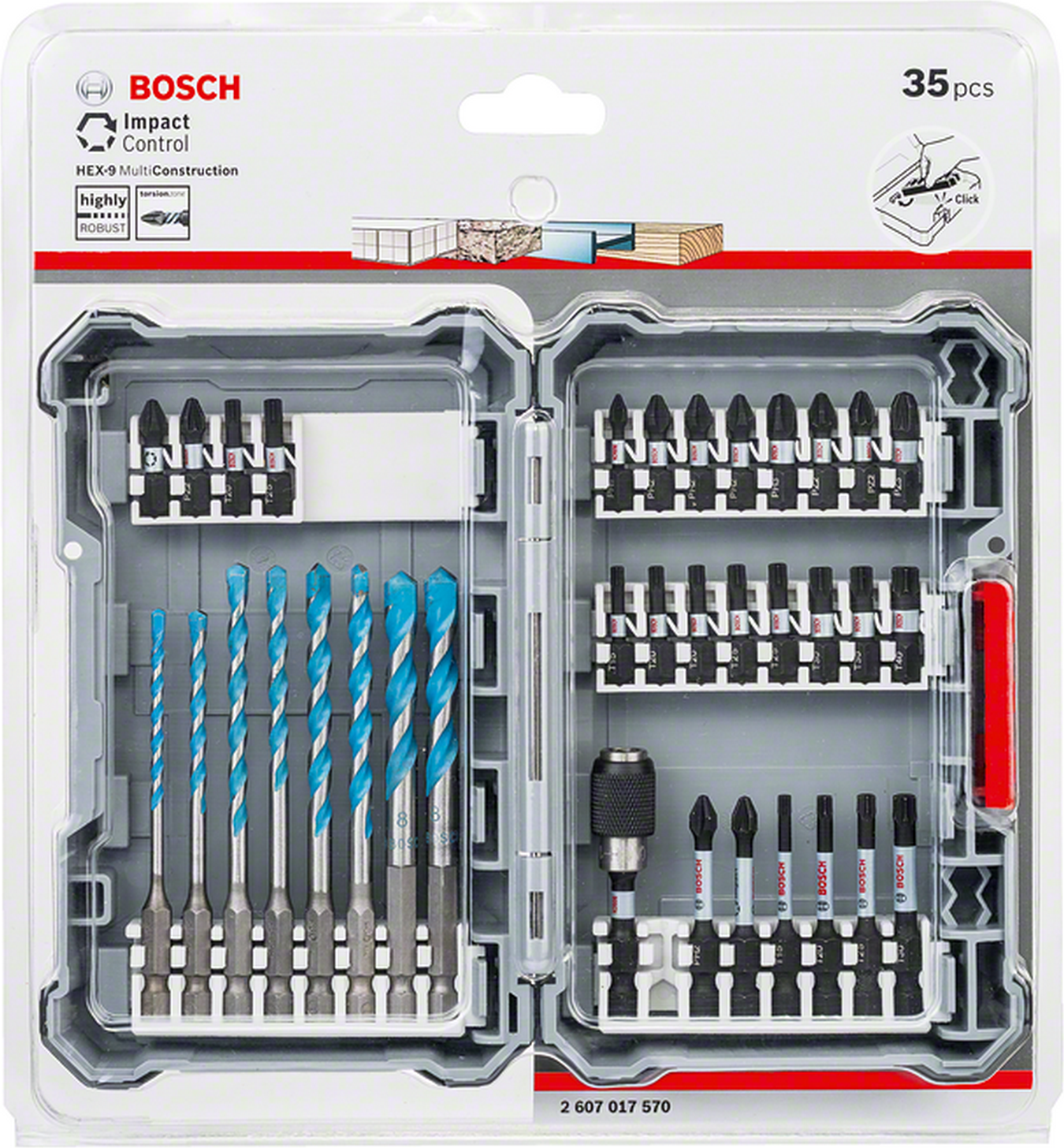 Bitssett Bosch Bor & Bitssett 35 Stk