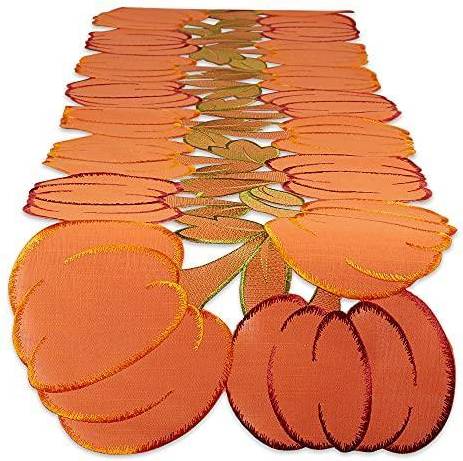DII Fall Basics Collection Tablecloth Orange, Multicolor