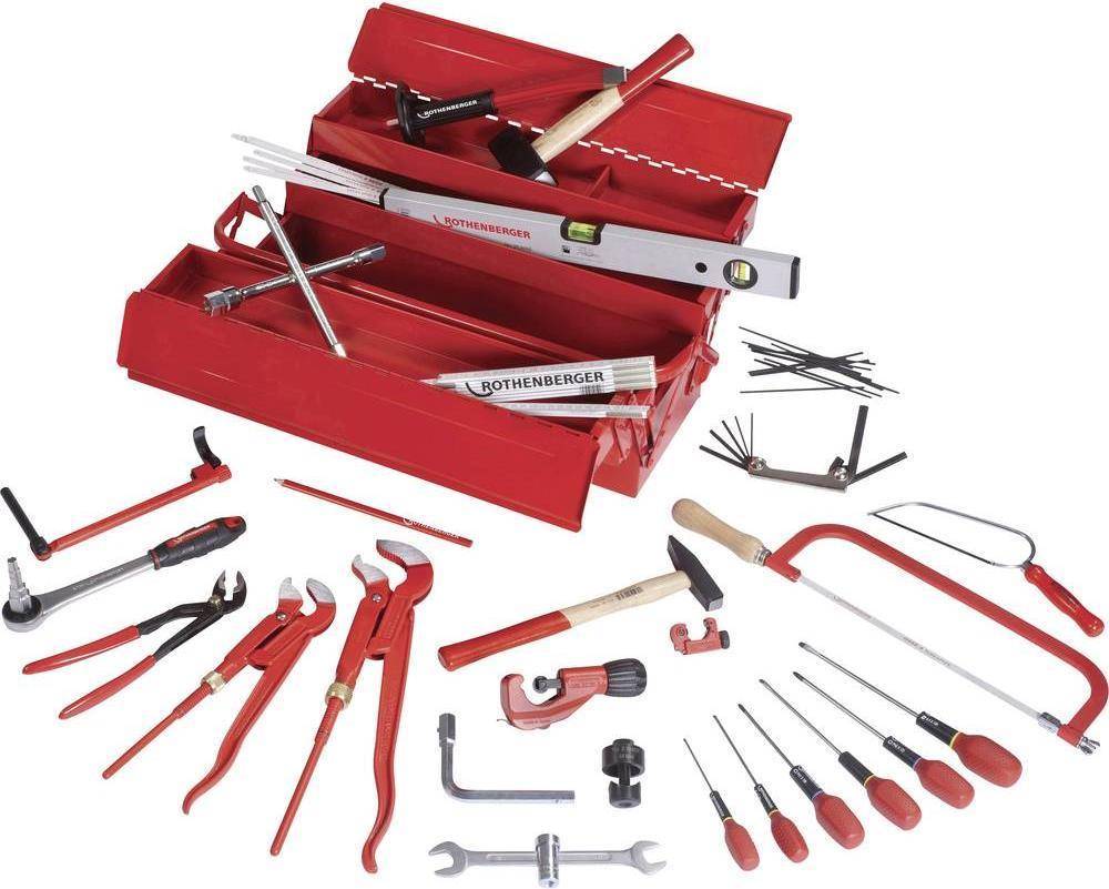 Rothenberger 19166 Werkzeug Set Azubi Box Red Tool Kit