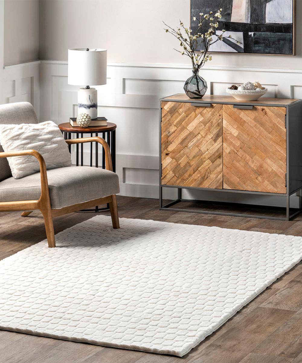 Nuloom Nia Tile Rabbit White