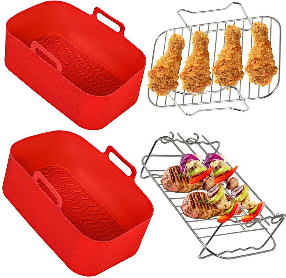 Spares2Go Basket Racks for Instant Vortex Air Fryer Microwave Kitchenware 4pcs 7cm
