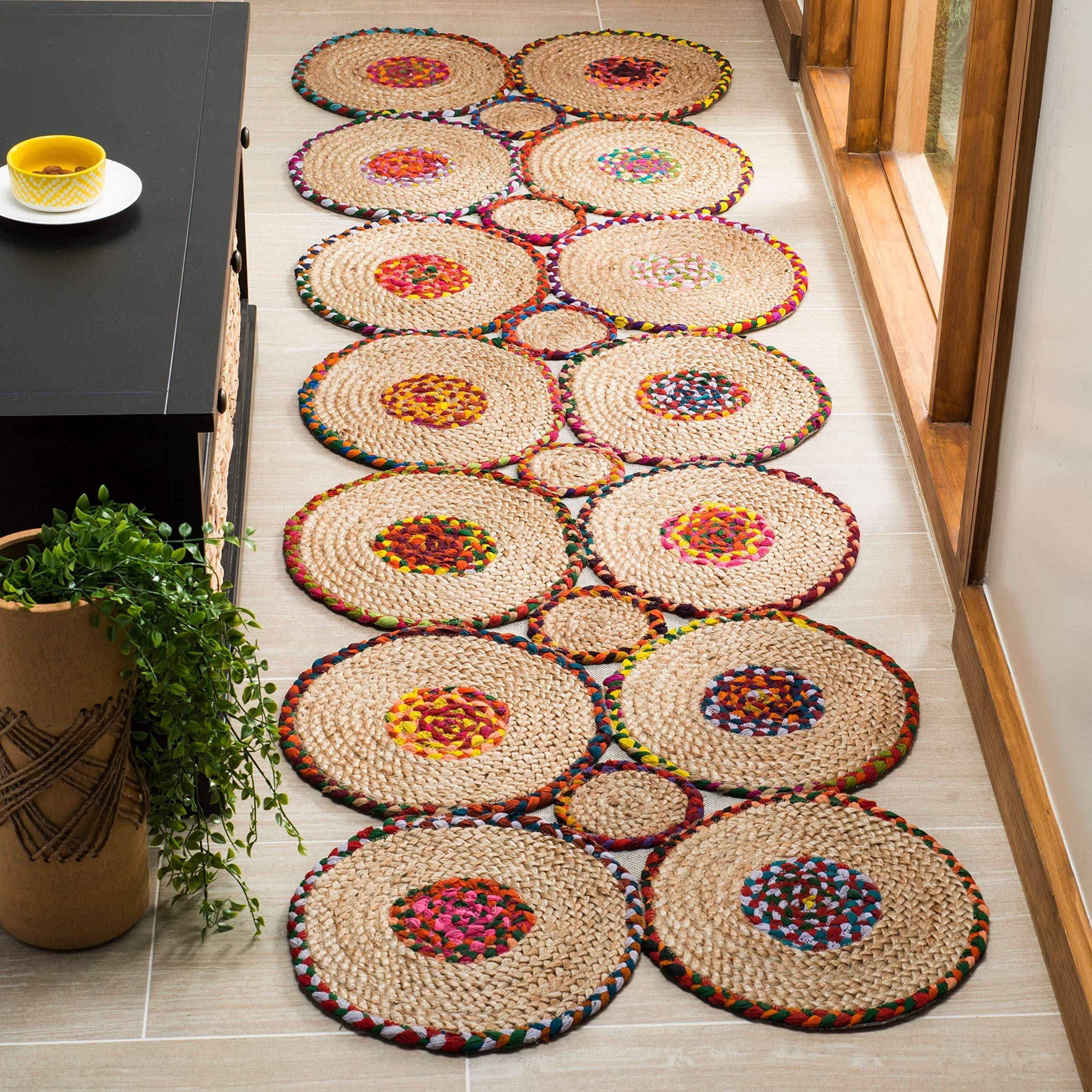 Safavieh Cape Cod Collection Red, Multicolor, Natural