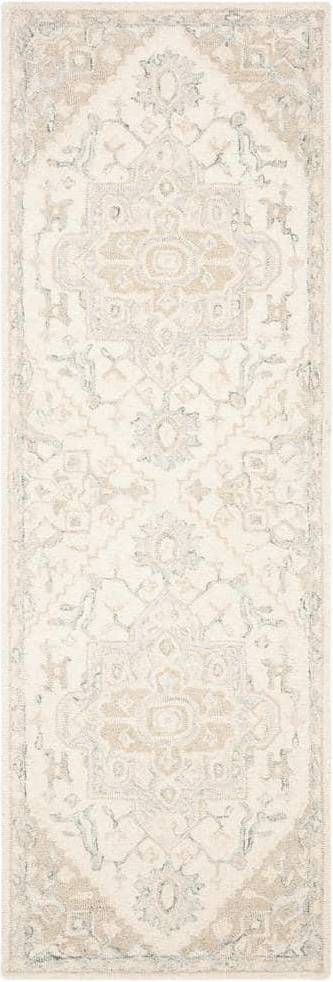 Safavieh Micro-Loop Collection Beige, White