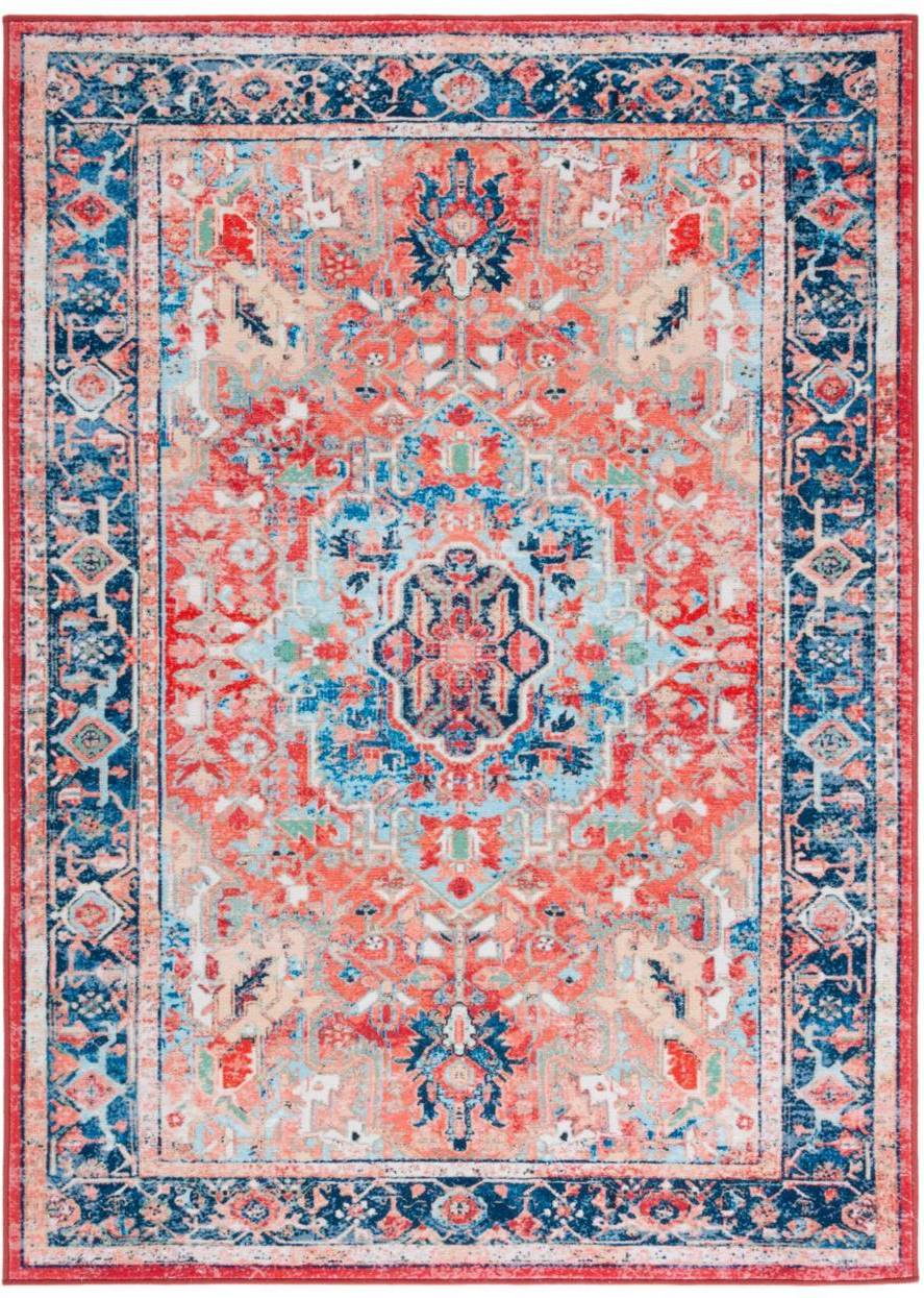 Safavieh Riviera Collection RIV182N Red, Blue, Natural