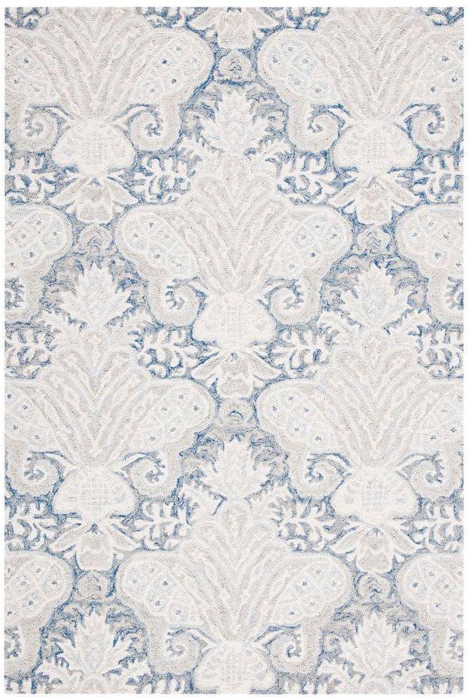 Safavieh Micro-Loop Collection Blue, White