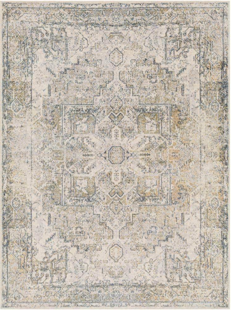Machine Washable Traditional Boho Area Rug 200 x 275 cm