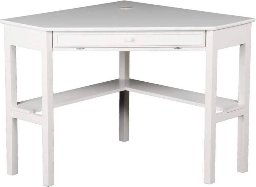 Corner desk with drawer Southern Enterprises Corner Computer Writing Desk