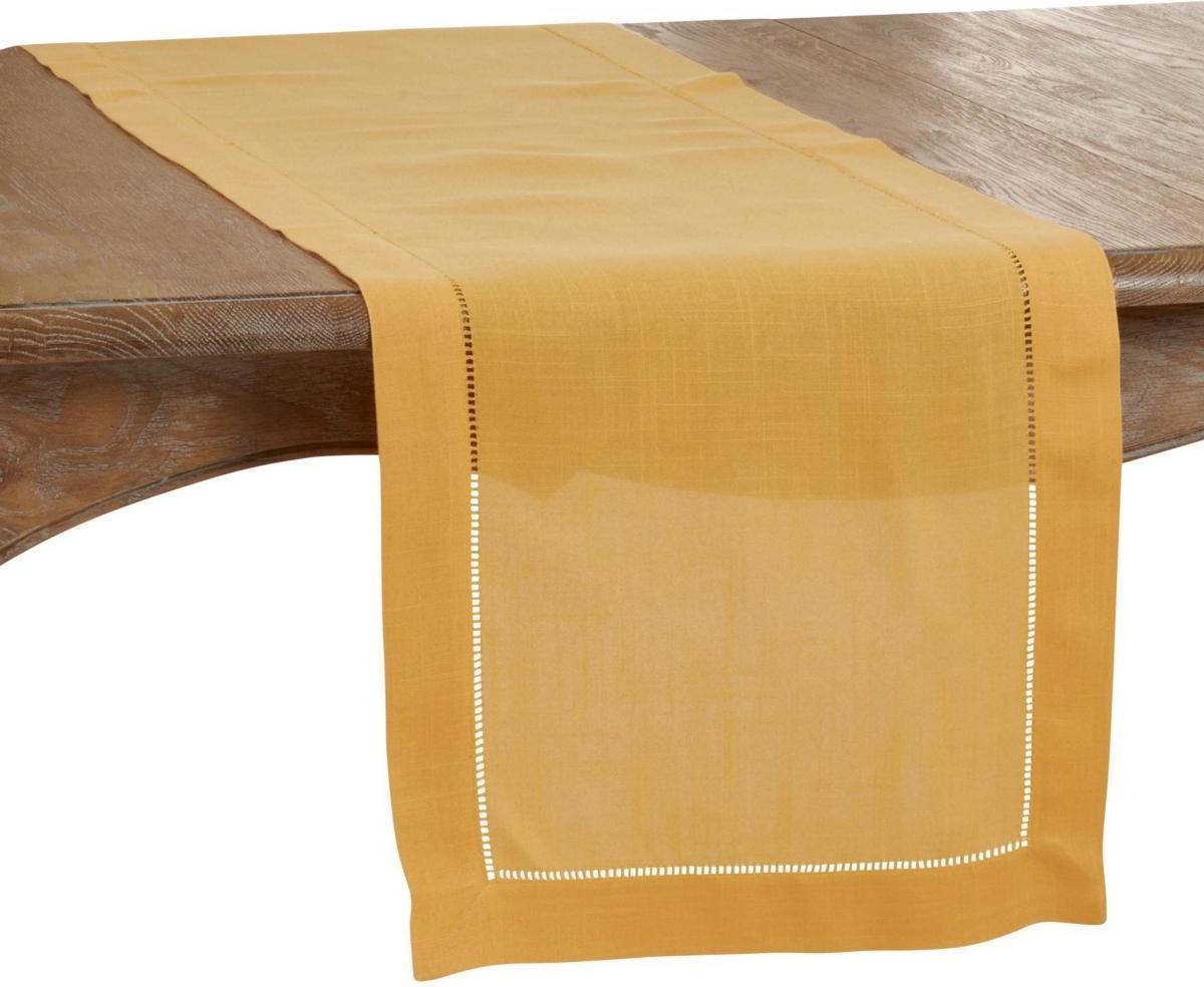 Saro Lifestyle Rochester Collection Tablecloth Yellow
