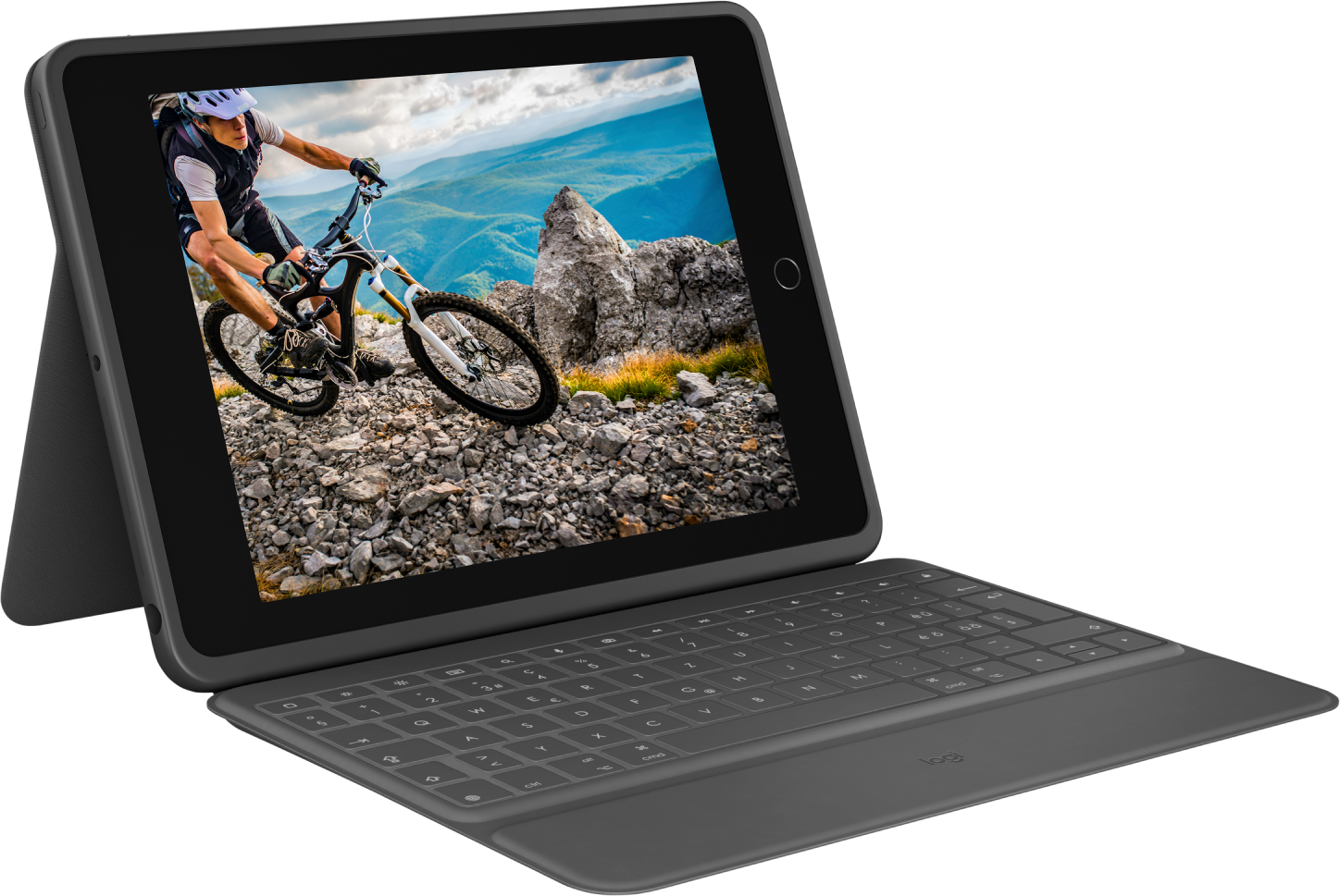 Logitech ipad tastatur Logitech Rugged Folio Tangentbordsfodral