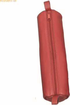 Schlamper-Rolle, aus Leder, rot