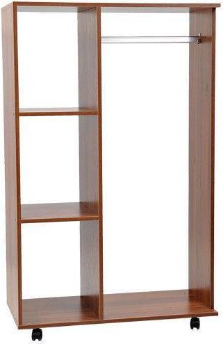 Homcom Rolling Open Wardrobe Book Shelf