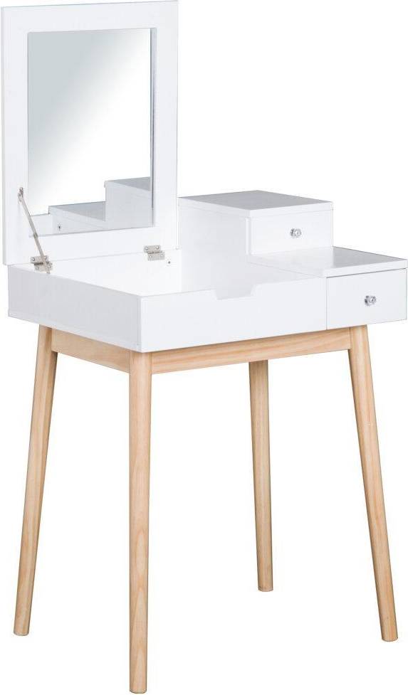 Vanity dressing table with mirror Homcom Flip Up Mirror Dressing Table
