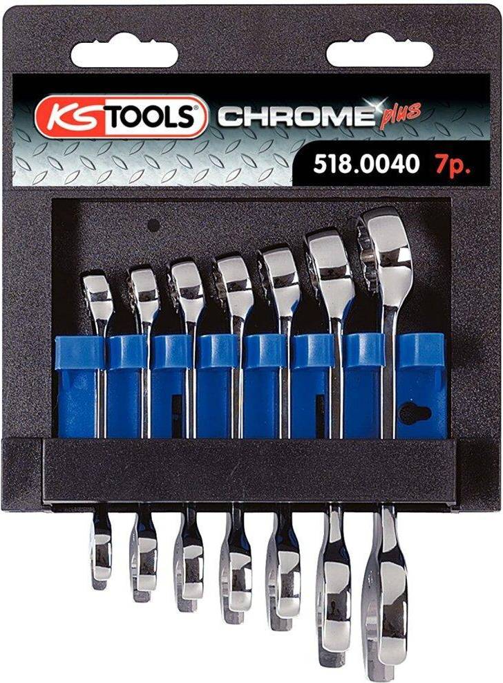 KS Tools 518.0040 CHROMEplus spanner set
