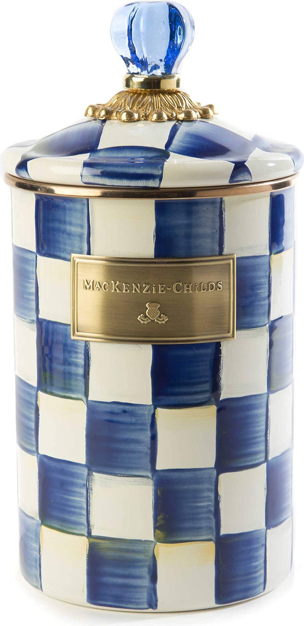 Mackenzie-Childs Royal Check Large Kitchen Container 1.89L