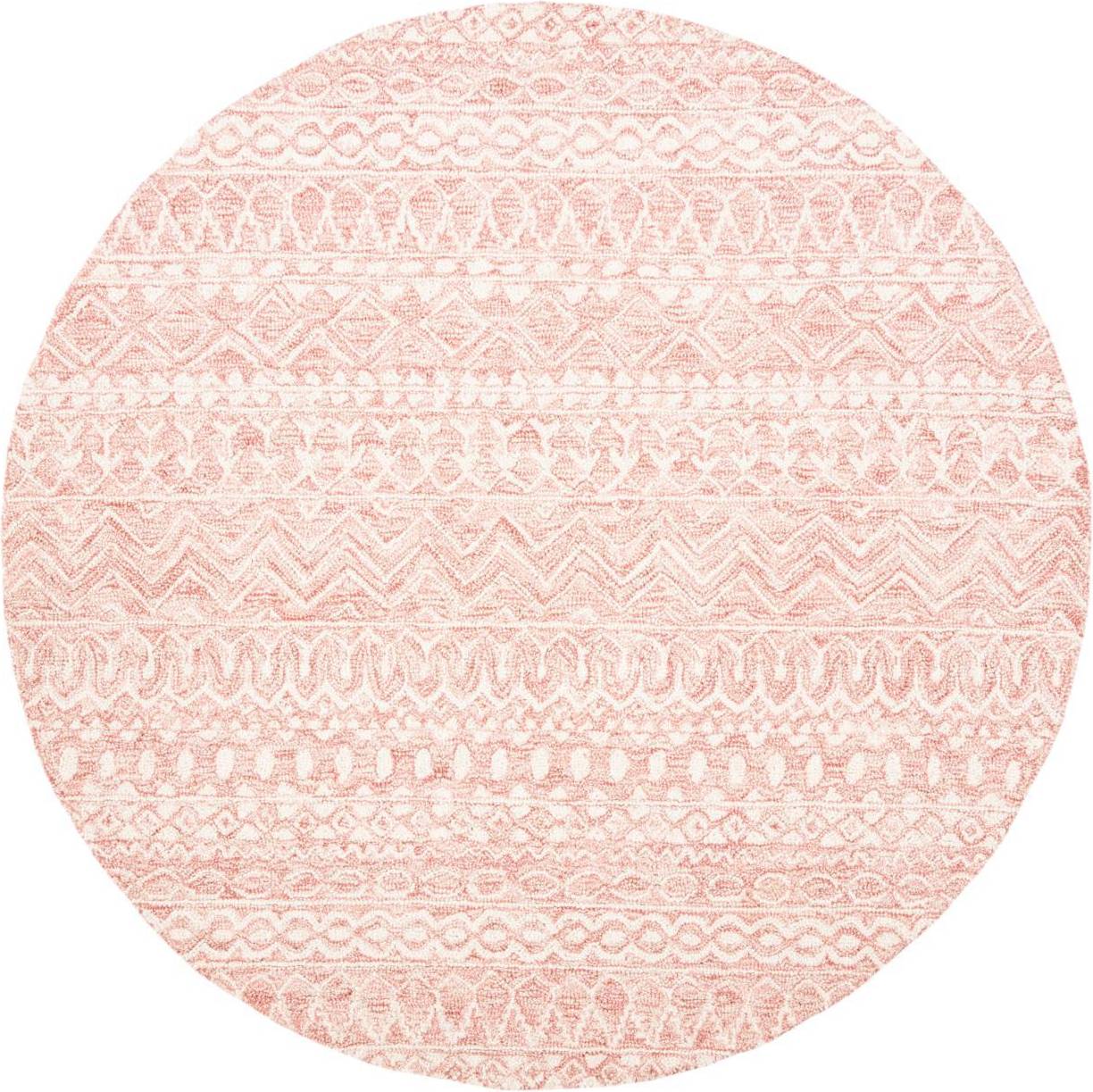 Safavieh Micro-Loop Collection Pink, Multicolor, White