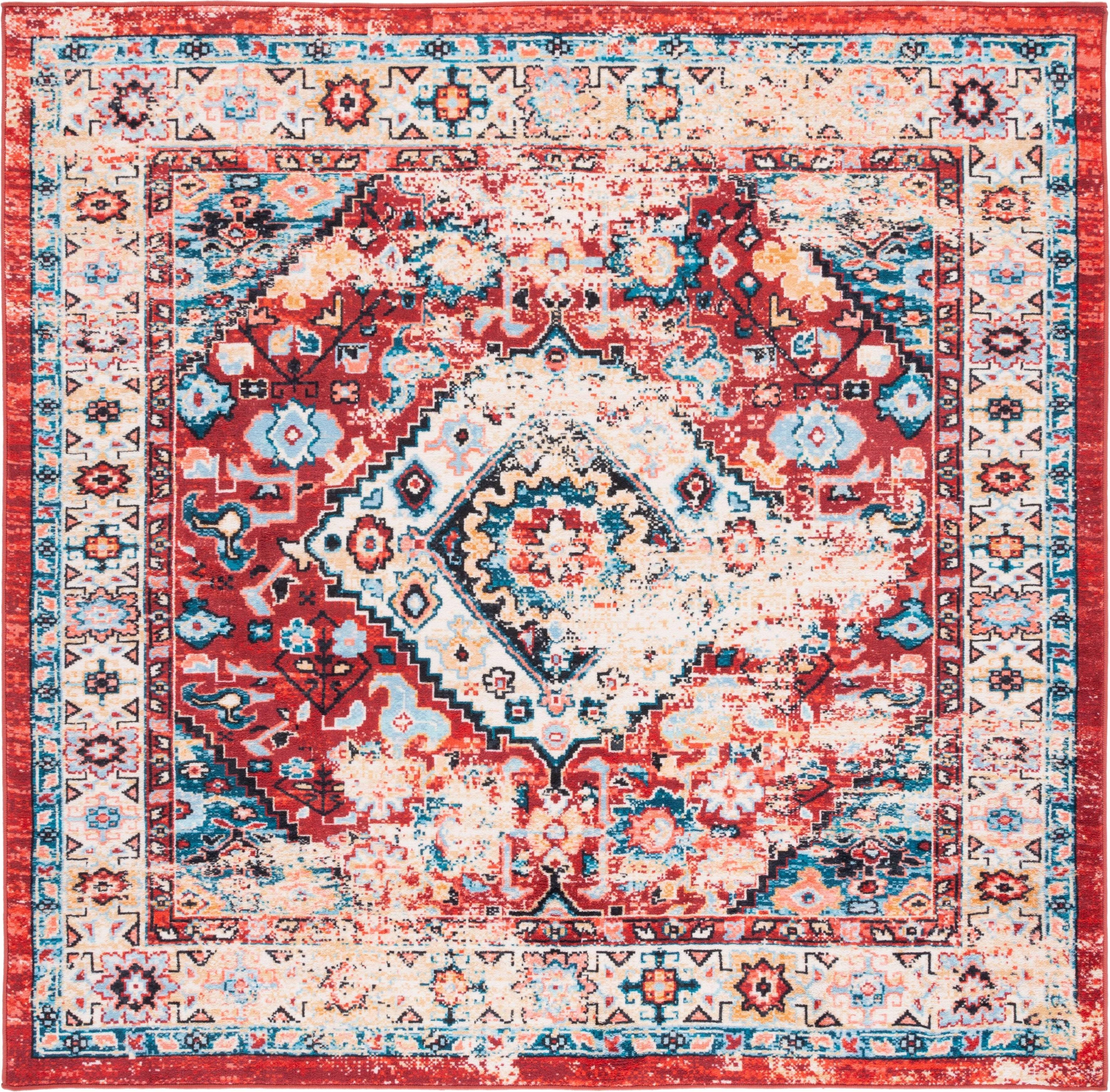Safavieh Riviera Collection Blue, Red