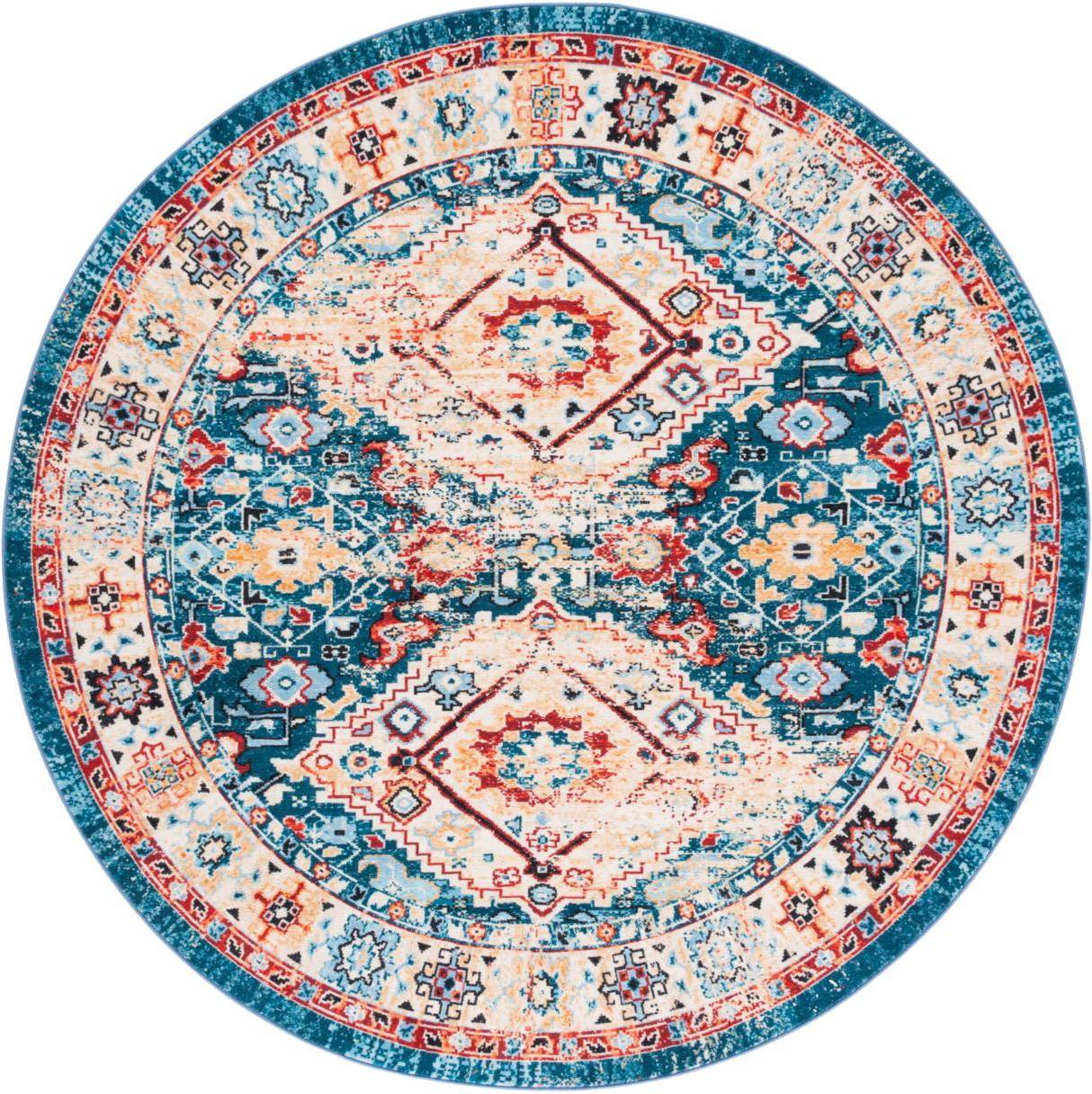 Safavieh Riviera Collection Blue, Gold