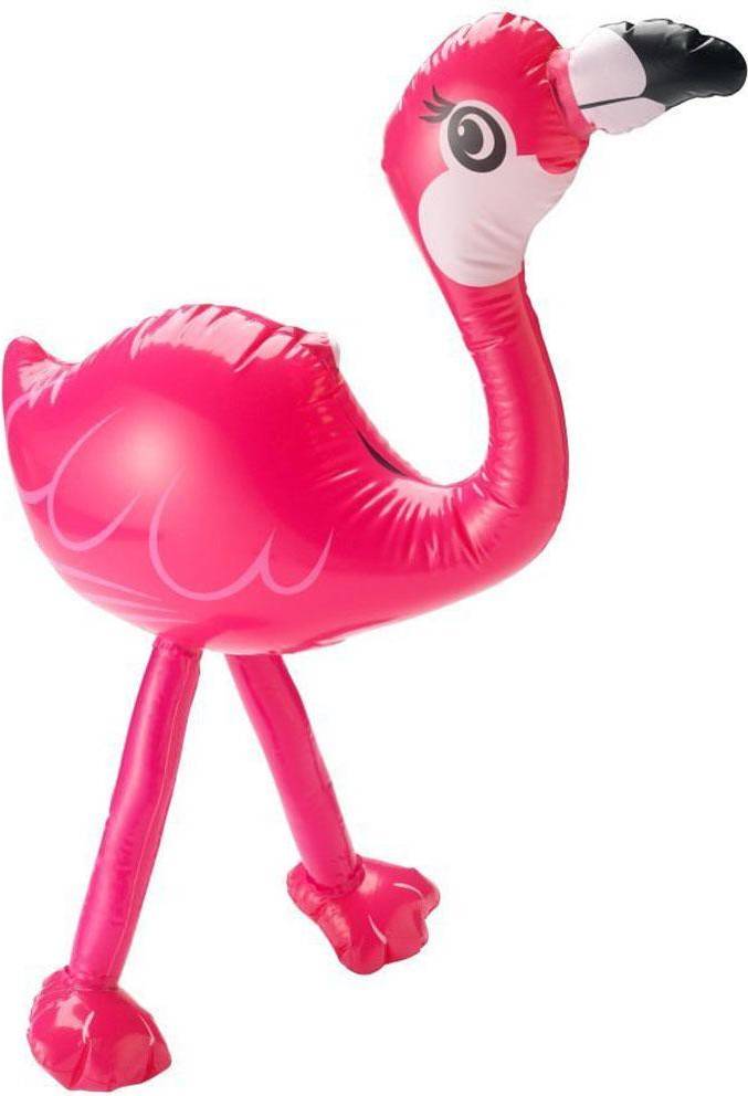 Smiffys Uppblåsbar Flamingo Rosa