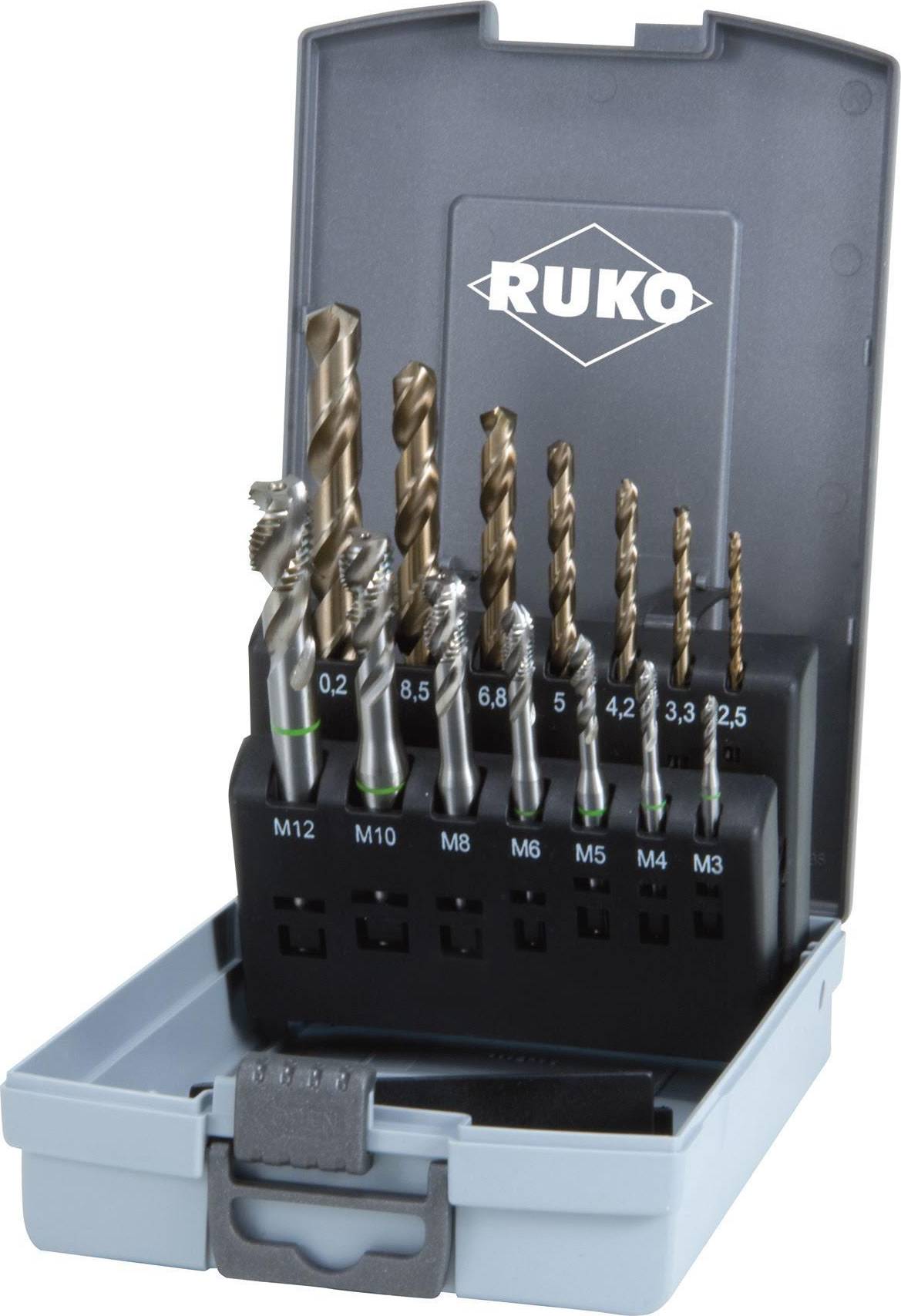 Ruko Machine Tap Set - 14 Piece Tool Kit