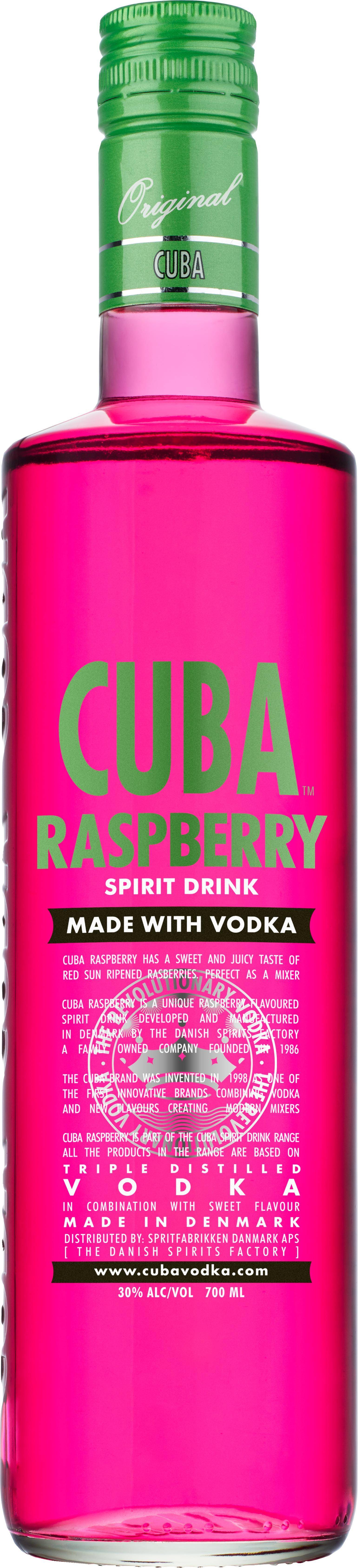 Vodka Cuba Raspberry Vodka 30% 70 cl