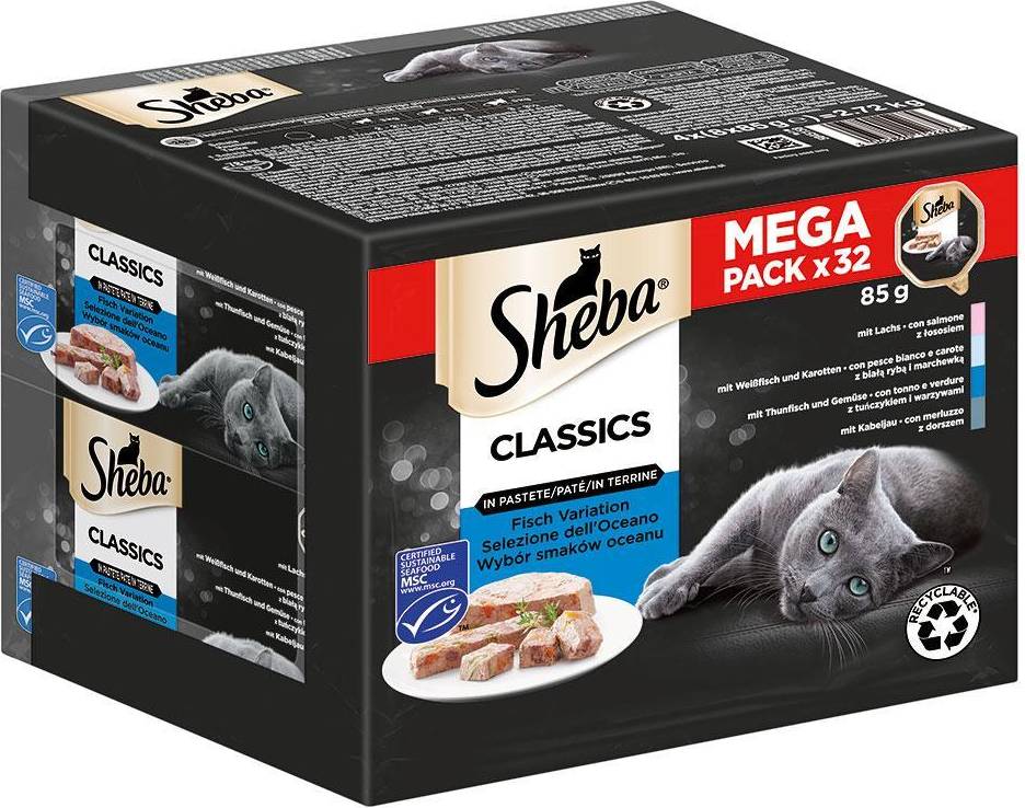 Sheba Multipack Classics Fisch Variation 32x85g