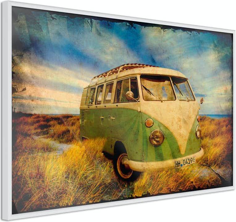 Affisch Retro Bus