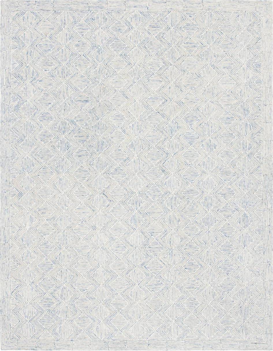 Safavieh Micro-Loop Collection White, Blue