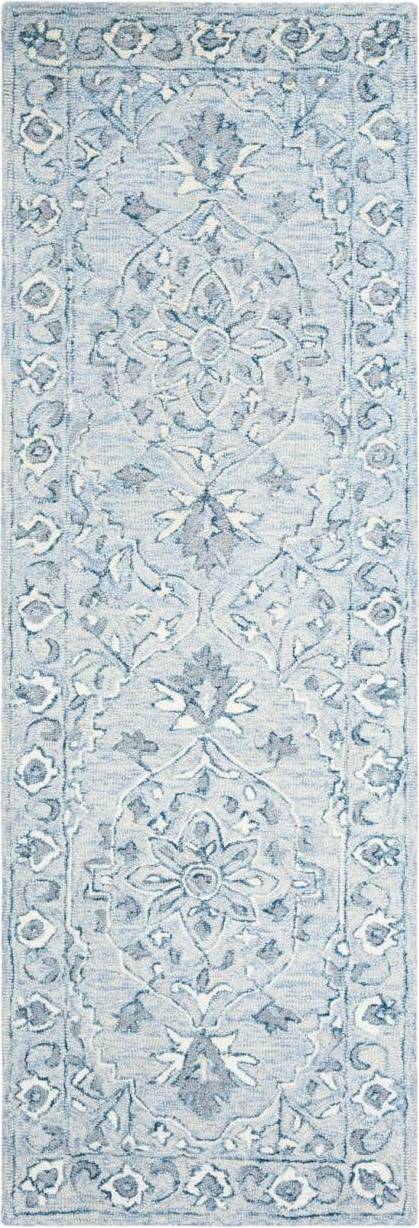 Safavieh Micro-Loop Collection Blue, White