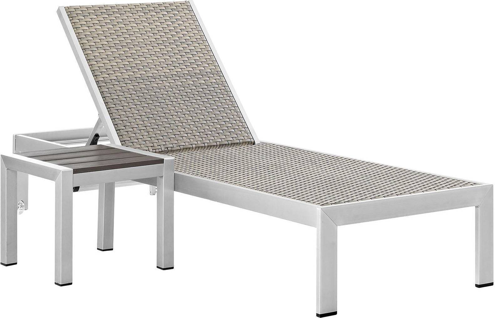 Gray outdoor patio sets modway Shore Collection 2
