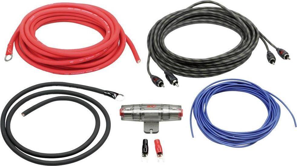 Car Amplifier 2-Channel Cable Set 10mm2