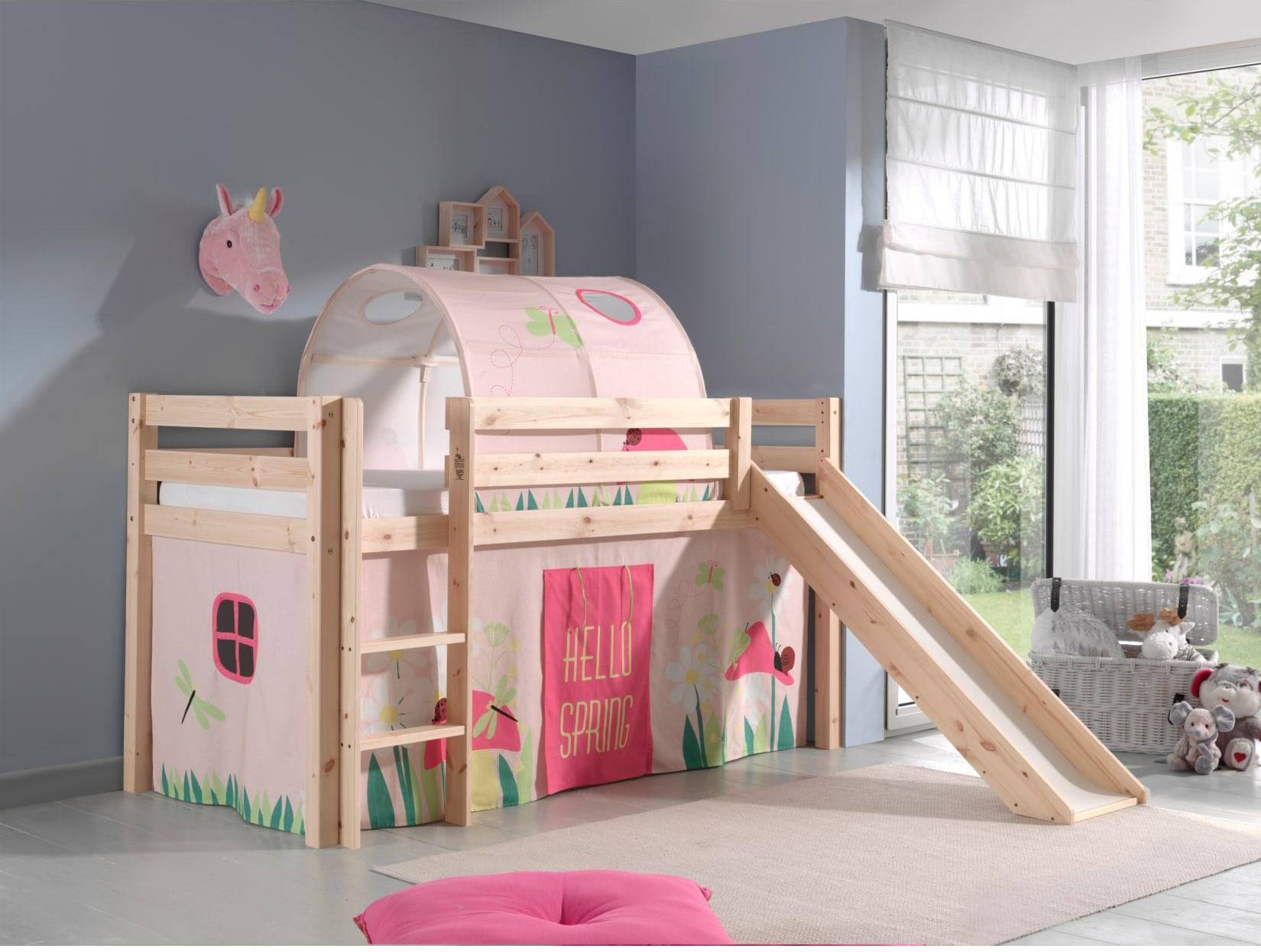 Pino Lit Compact Avec Toboggan Spring