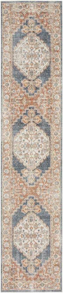Nourison Astra Machine Blue, Multicolor
