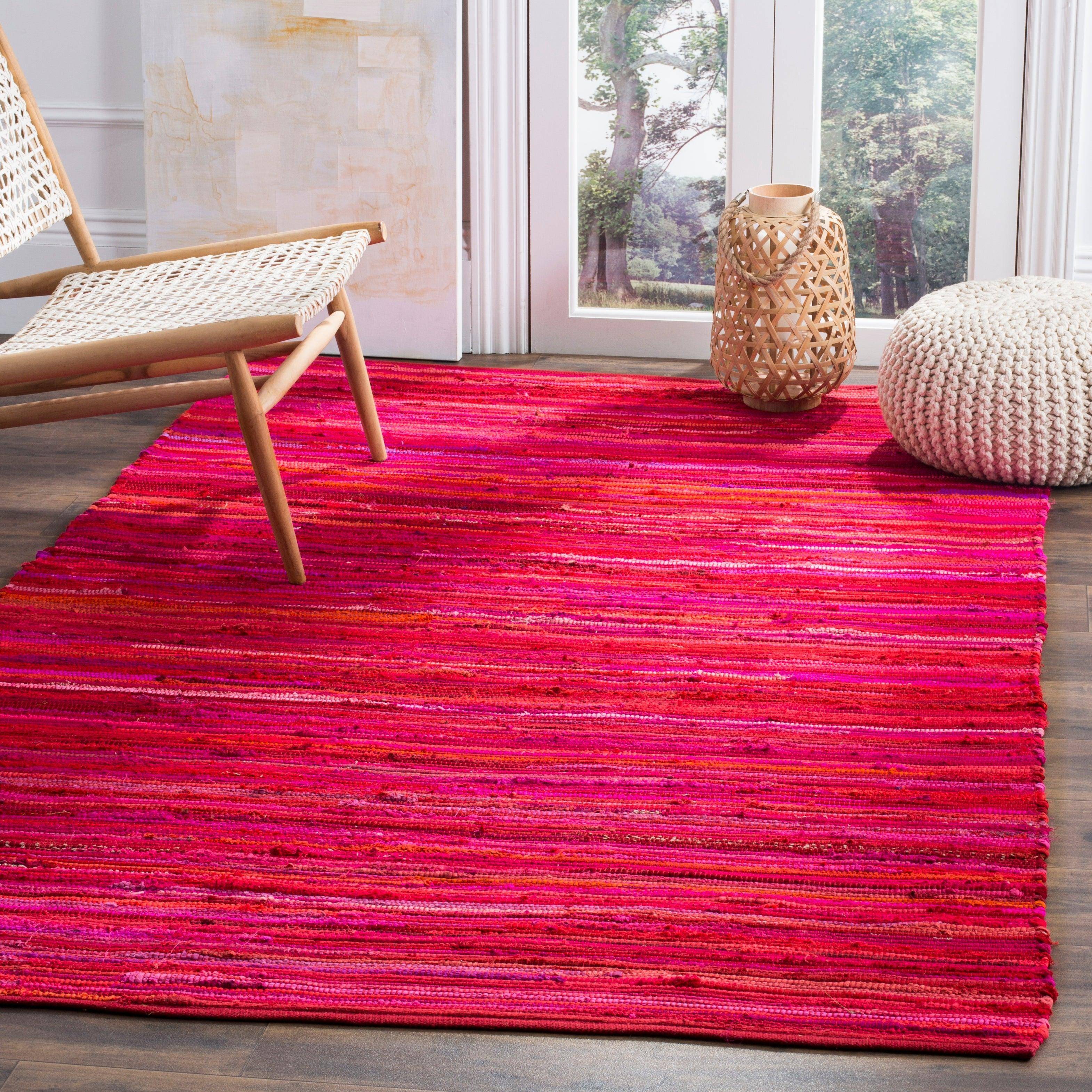 Safavieh Rag Rug Collection Multicolor, Red 60x"