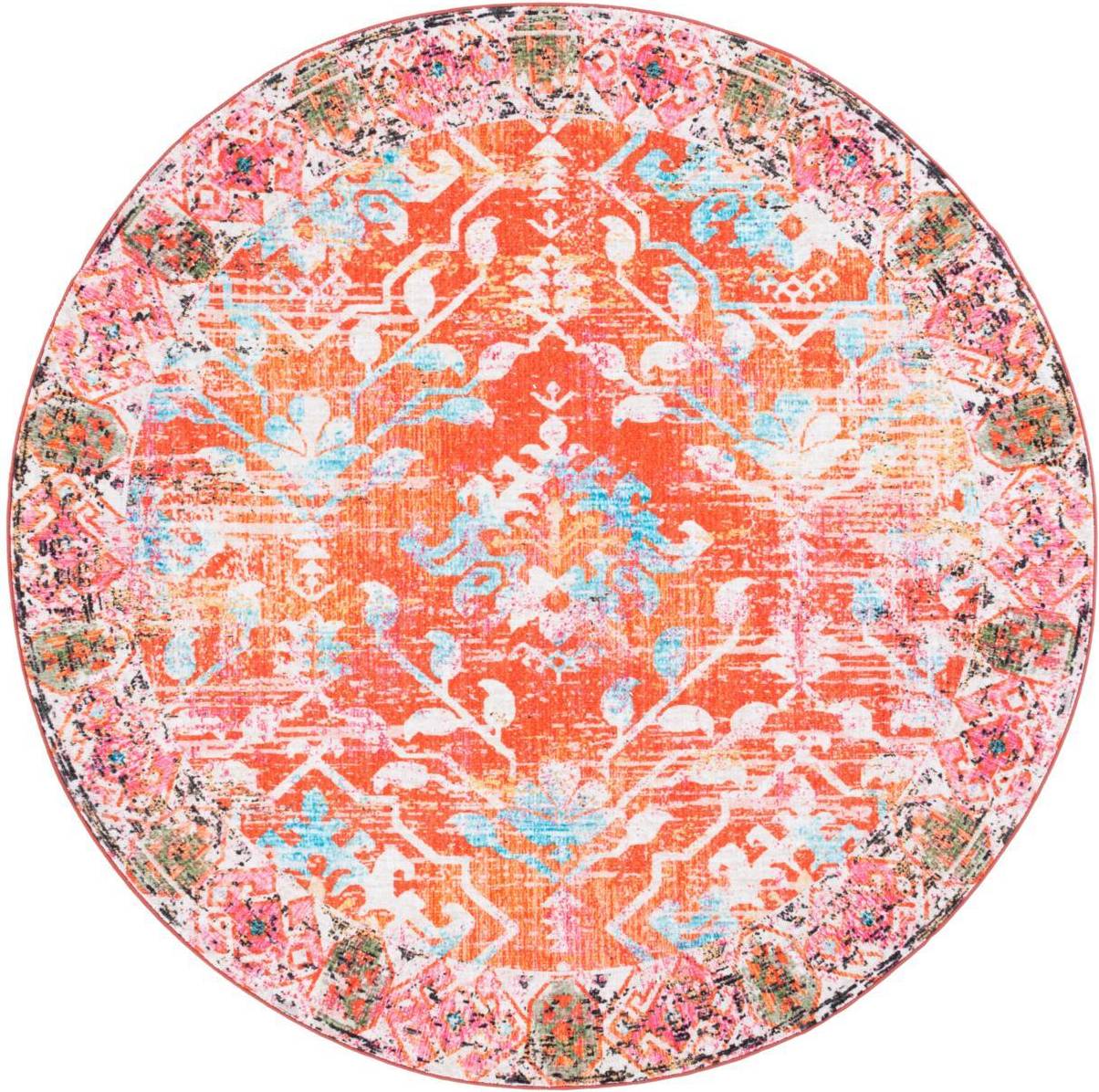 Safavieh Riviera Collection Multicolor, Orange, Blue
