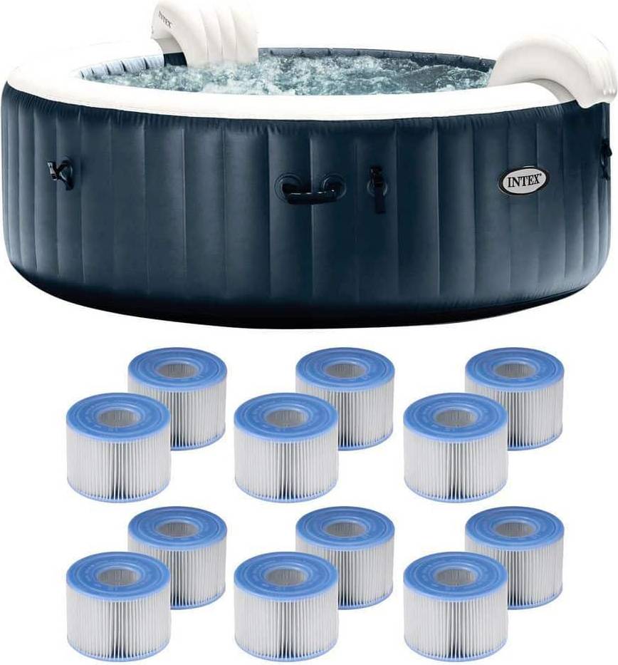 Portable hot tubs Intex Inflatable Hot Tub PureSpa Plus 6-Person Jet Cartridges