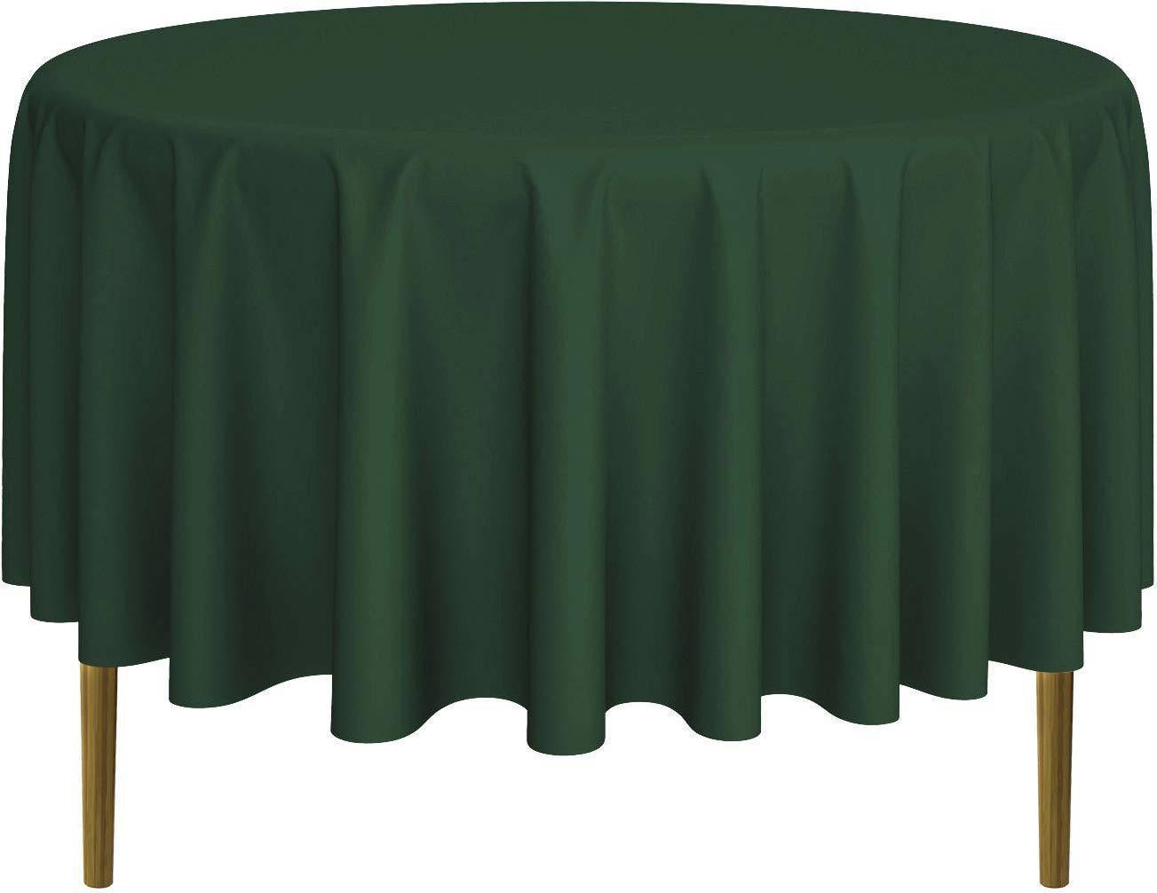 Lann's Linens Rund Premium 90 Inch Rund Polyesterstof Hunter Green Dug Grøn