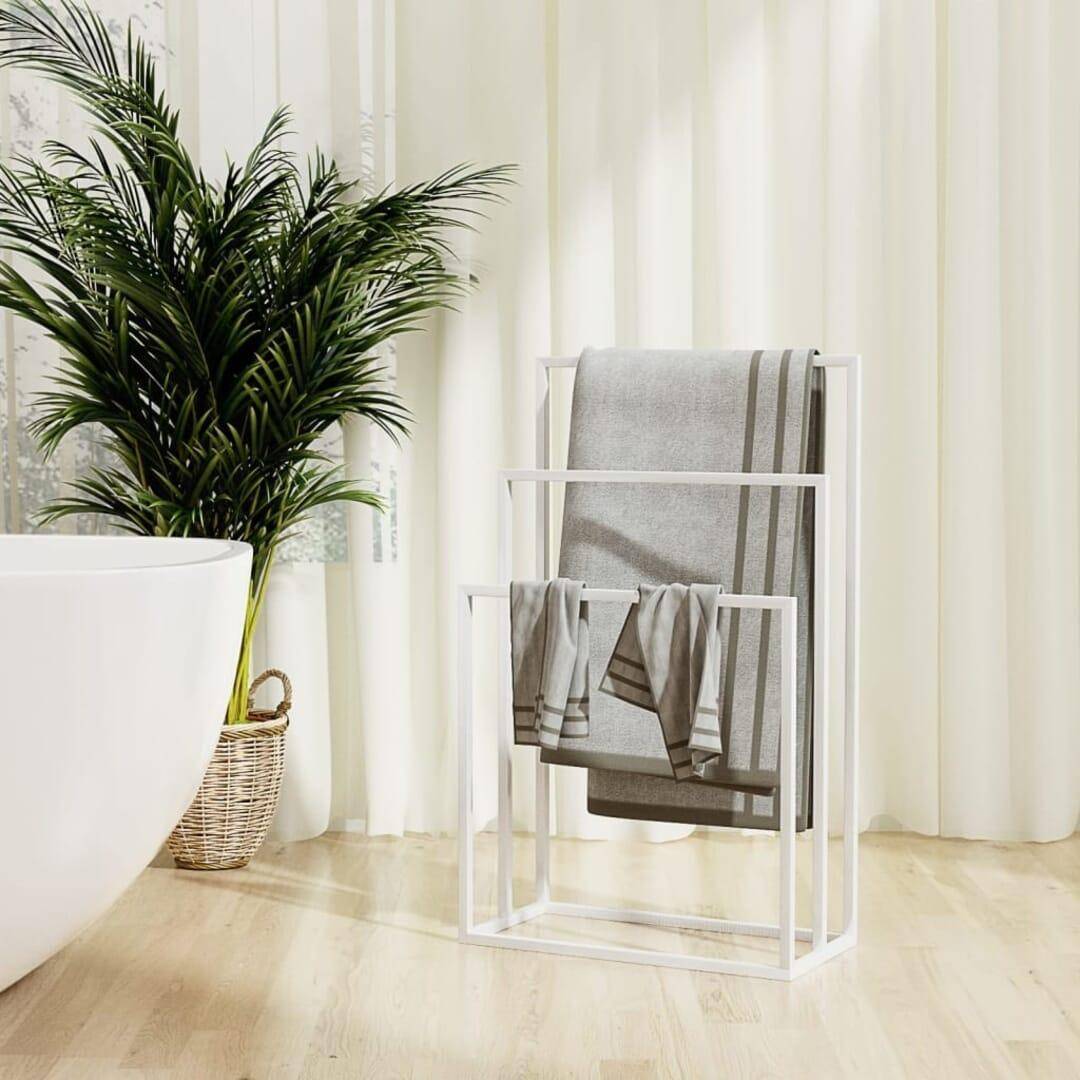 Towel drying rack vidaXL white, Rack Rack Drying Shelf
