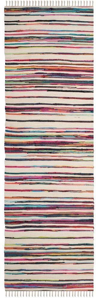 Safavieh Rag Rug White, Multicolor 27x"