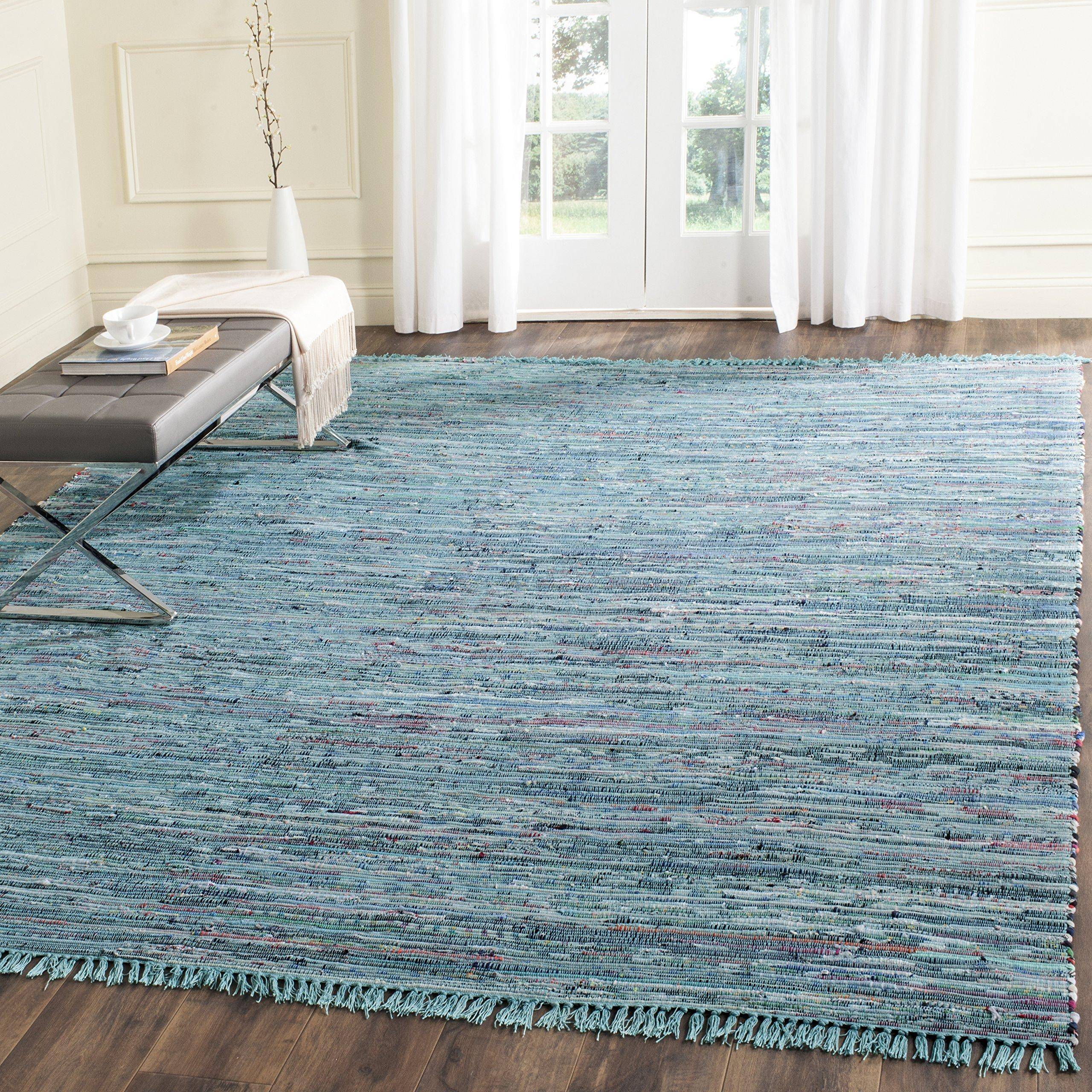 Safavieh Handmade Rag Rug Blue, Multicolor