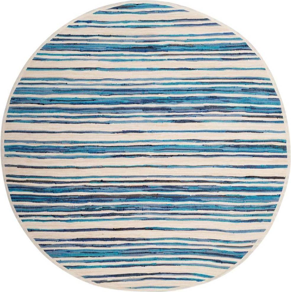 Safavieh Handmade Rag Rug Fringe Blue, White