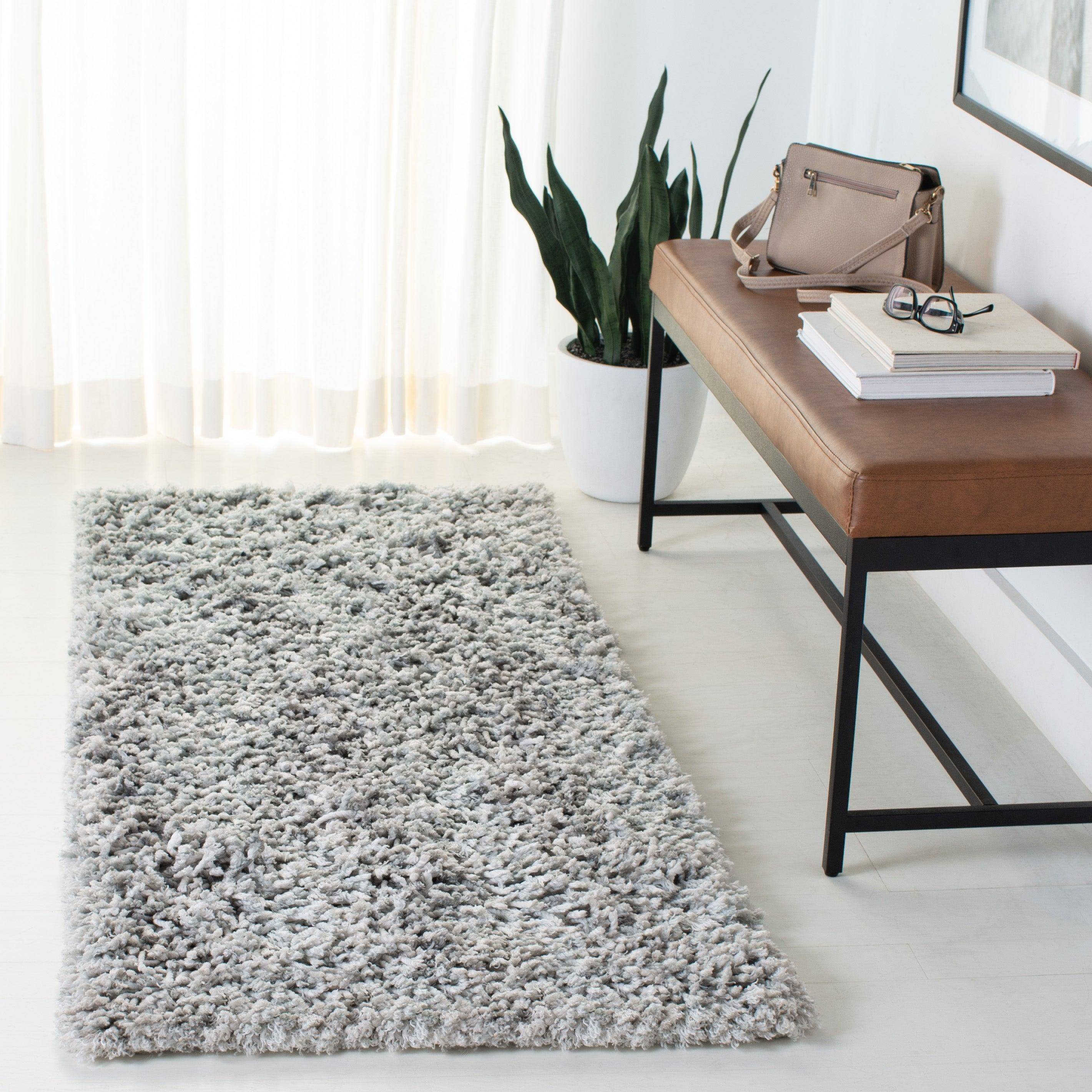 Safavieh Rio Shag Collection White, Gray