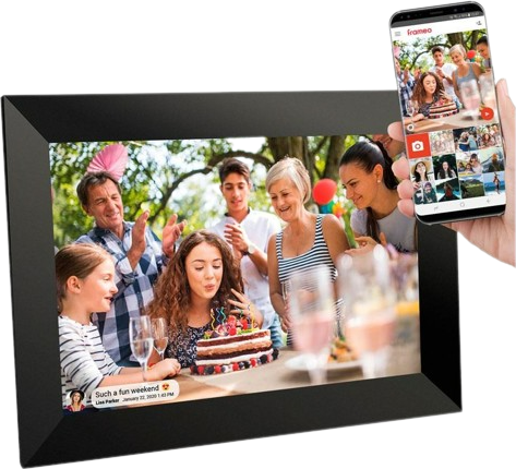 Fotoram frameo Lippa Digital Picture Frame 10 Inch Black