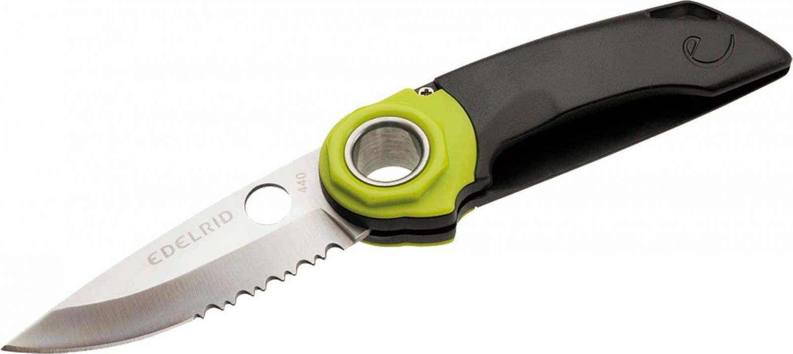 Edelrid Rope Tooth Single Hand Knife Silver Multi-tool