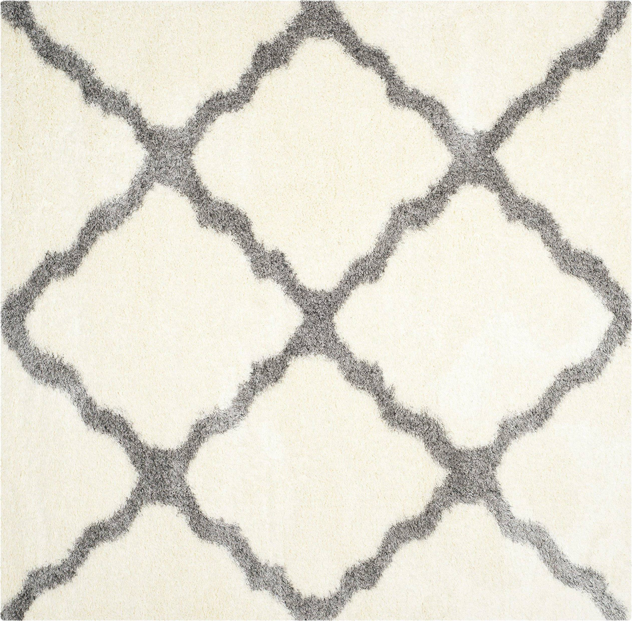 Safavieh Rune Looped Hooked Ivory Grey Rug 122 cm Grey, White