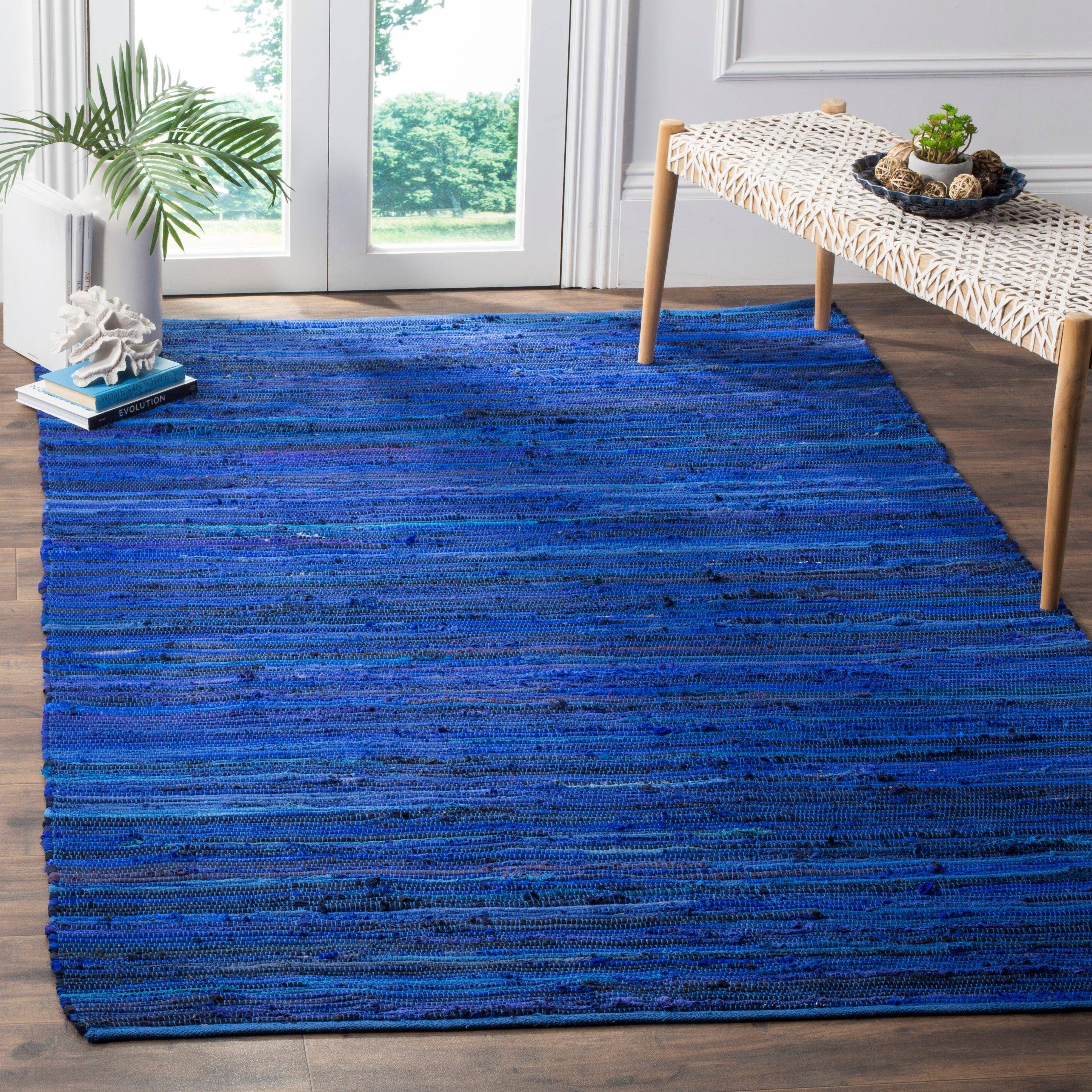 Safavieh Handmade Rag Rug Multicolor, Blue 36x60"