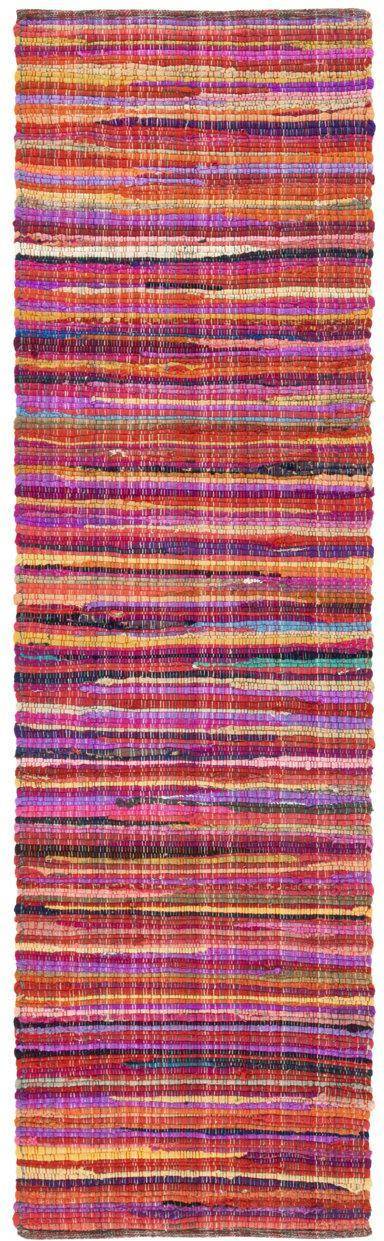 Safavieh Handmade Rag Rug Red, Multicolor